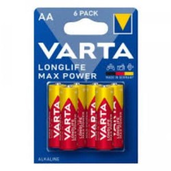 Μπαταρία αλκαλική Longlife max power 4706 LR6/AΑ - 6τεμ - VARTA