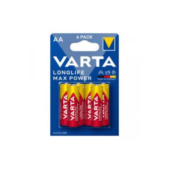 Μπαταρία αλκαλική Longlife max power 4706 LR6/AΑ - 6τεμ - VARTA