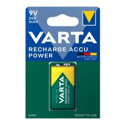 Μπαταρία επαναφορτιζόμενη προφορτισμένη ACCU 8.4V 9V/0097 200mAh 56722 - 1τεμ - VARTA