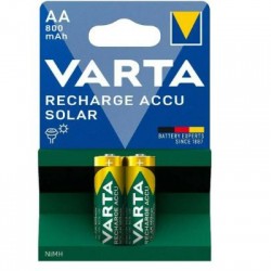 Μπαταρία επαναφορτιζόμενη προφορτισμένη ειδικές για Ηλιακά φωτιστικά ACCU 1.2V ΑΑ 800mAh 56736 HR6 - 2τεμ - VARTA