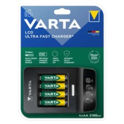 Φορτιστής μπαταριών Universal με LCD  ΑΑ / ΑΑΑ / C / D / 9V / 5V USB 128602 - VARTA