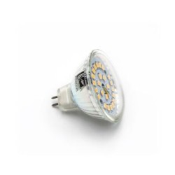 Λάμπα Led MR16 Γυαλινό 5W 12VAC/DC 105° Ντιμαριζόμενο Θερμό - adeleq