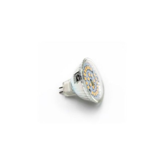 Λάμπα Led MR16 Γυαλινό 5W 12VAC/DC 105° Ντιμαριζόμενο Θερμό - adeleq