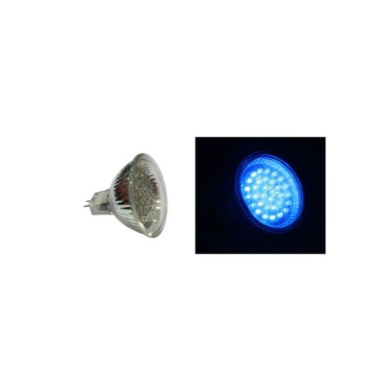 Λάμπα Led PAR16 32 Led 2W 42V 30° Μπλέ - adeleq