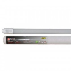 Λάμπα Led Γυάλινη T8 120cm 18W 230V Διπλής Τροφοδοσίας Λευκό - adeleq
