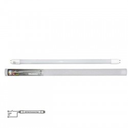 Λάμπα Led Γυάλινη T8 60cm 9W 230V Μονής Τροφοδοσίας Λευκό - adeleq