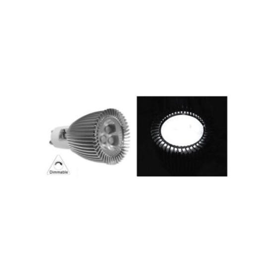Led GU10 230V 6W 30° Dimmable Cool White - adeleq