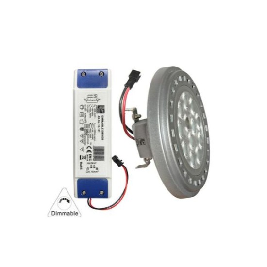 Λάμπα Led Αλουμινίου AR111 13W 230V Ντιμαριζόμενη. 30° Ψυχρό - Adeleq