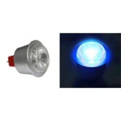 Λάμπα Led Ισχύος MR11 1W 12VAC/DC 30° Μπλέ - adeleq