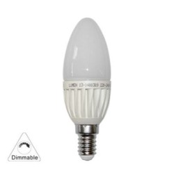 Λάμπα Led Κεράκι 3W 230V Ντιμαριζόμενο Ψυχρό - adeleq