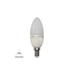 Led Candle E14 Matte 230V 3W Dimmable Cool White - adeleq