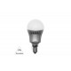 Λάμπα Led Σφαιρικό ασήμι αλουμινίου Ε14 / Ε27 5W 230V Ντιμαριζόμενο Ψυχρό - adeleq