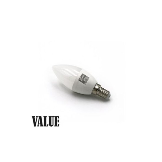 Λάμπα Led Κεράκι Ε14 5W 230V Λευκό 4000Κ Value - adeleq