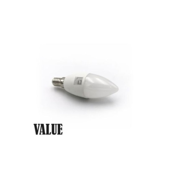Λάμπα Led Κεράκι Ε14 5W 230V Λευκό 4000Κ Value - adeleq