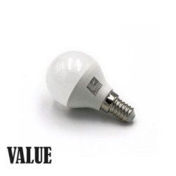 Λάμπα Led Σφαιρικό Ε14 5W 230V Λευκό 4000Κ Value - adeleq