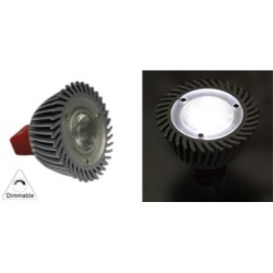 Λάμπα Led MR16 3W 12VAC/DC 1 Led Ντιμριζόμενη.ΕΝ.Φακό 30° Ψυχρό - adeleq