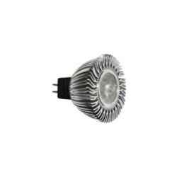 Λάμπα Led Ισχύος MR16 Αλουμινίου 5W 12VAC/DC Ντιμαριζόμενη.ΕΝ.Φακό 25°Ψυχρό - adeleq