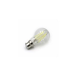 Led COG B22 A60 Clear 230V 8W Warm White - adeleq