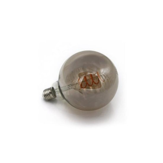 Λάμπα Led GOG spiral Globe Φ125 διάφανο Φιμέ Ε27 12W 230V Ντιμαριζόμενο Θερμό 2100k - adeleq