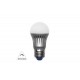 Λάμπα Led Σφαιρικό ασήμι αλουμινίου Ε14 / Ε27 5W 230V Ντιμαριζόμενο Ψυχρό - adeleq