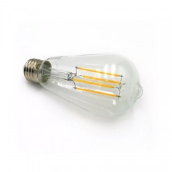Λάμπα Led GOG Αβοκάντο διάφανο ST64 Ε27 8W 230V Ντιμαριζόμενο Θερμό - adeleq