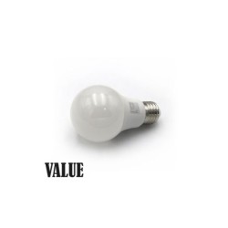 Led A60 E27 Matte 230V 6W Neutral White VALUE - adeleq