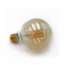 Λάμπα Led GOG Globe Φ95 E27 6W 230V Μελί 2200k - adeleq