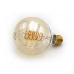 Λάμπα Led COG Spiral Globe Φ95 Ε27 6W Ντιμαριζόμενη Μελί 1800Κ - adeleq