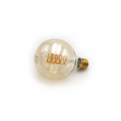 Λάμπα Led COG Spiral Globe Φ95 Ε27 6W Ντιμαριζόμενη Μελί 1800Κ - adeleq