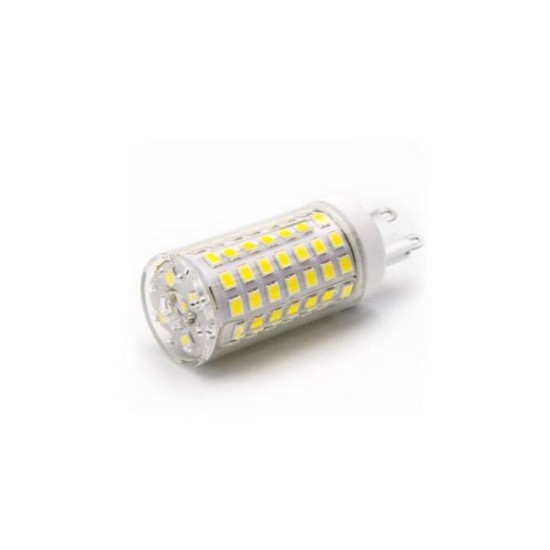 Λάμπα Led SMD Κεραμικό G9 9W 230VAC Διαφανή Λευκό 4000Κ - adeleq