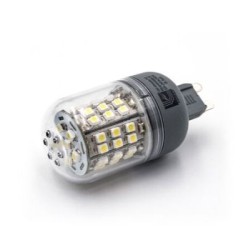 Λάμπα Led SMD Μεγάλη G9 4W Διάφανη Ντιμαριζόμενη Ψυχρό - adeleq