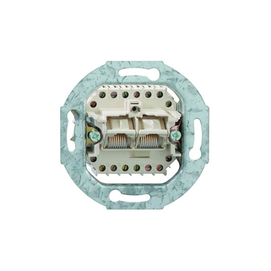 Πρίζα δικτύου UAE-8/8(8/8) Up 0 - 2xRJ45 - Μηχανισμός - Rutenbeck
