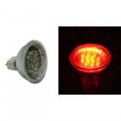 Λάμπα Led PAR11 Με 15LED 0.8W 12VDC 30° Κόκκινο - adeleq