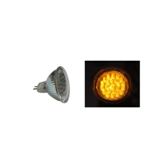 Λάμπα Led PAR16 ME 24LED 1.4W 12VDC 30° Κόκκινο - adeleq