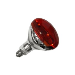 Λάμπα Σκληράς Υάλου R125 Θερμάνσεως E27 250W 240V Κόκκινη - adeleq