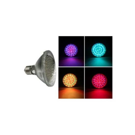 Λάμπα Led PAR30 E27 81LED 2W 230V 70° RGB - Adeleq