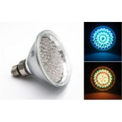Λάμπα Led Γυάλινη PAR38 E27 120LED 8.5W 42VAC 15° RGB- Adeleq