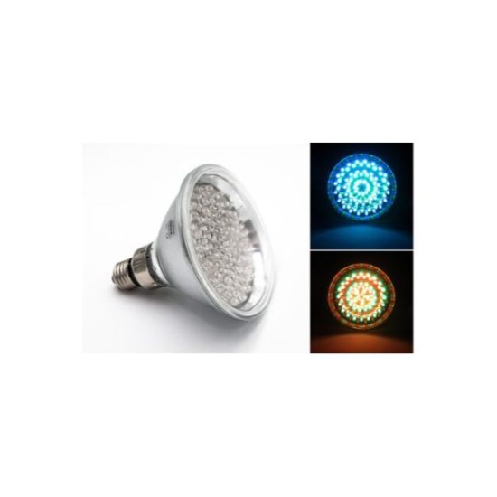 Λάμπα Led Γυάλινη PAR38 E27 120LED 8.5W 42VAC 15° RGB- Adeleq