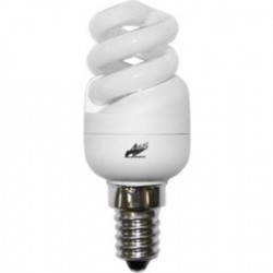 Λάμπα ηλεκτρονική mini spiral 3W E14 - 6400K - Adeleq