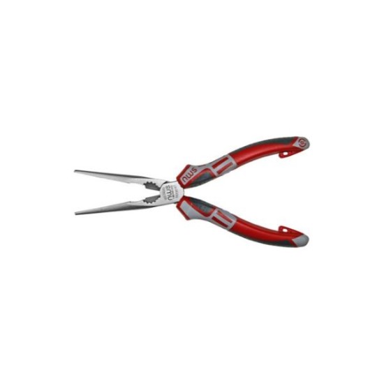 Μυτοτσίμπιδο NWS GS Γκρί-Κόκκινη Λαβή Ίσιο 205mm - adeleq