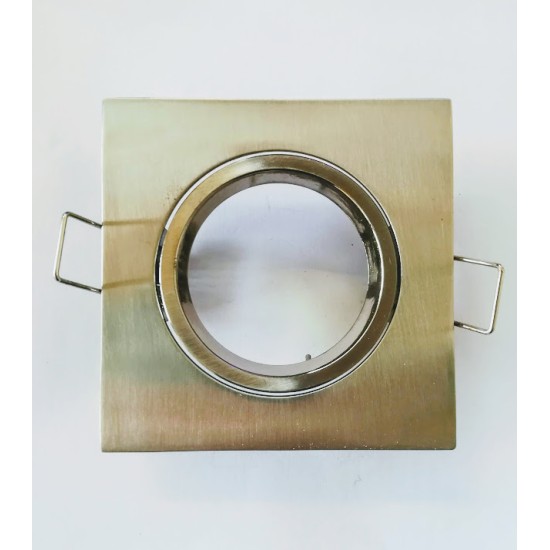 Recessed squared spot luminaires nickel mat - Aluminium MR16/GU10 - Ferrara