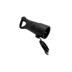 Φίς σούκο θηλυκό μάυρο καουτσούκ με καπάκι & Χειρολαβή - adeleq