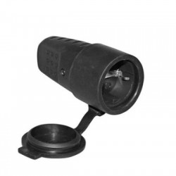 Φίς σούκο θηλυκό μάυρο καουτσούκ με καπάκι - adeleq