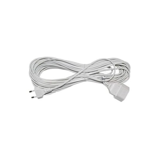 Cable extension 1,5m white (oval shape 2x0.75mm²) - Adeleq