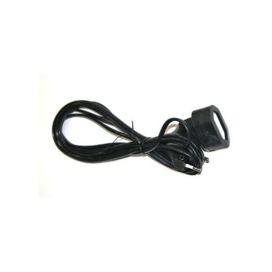Cable extension 1,5m Black (oval shape 2x0.75mm²) - Adeleq