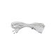 Cable extension 1,5m white (oval shape 2x0.75mm²) - Adeleq