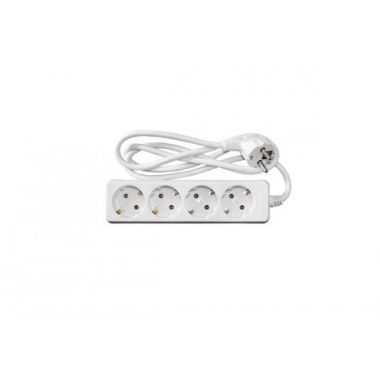 Πολύπριζο Λευκό 3θέσεων - 1.5mm καλώδιο 3X1mm - Adeleq