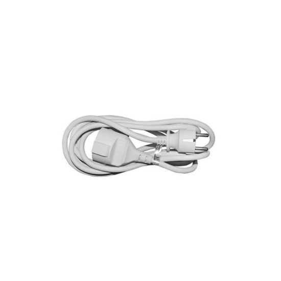 Cable extension 3x1.5mm² 3m white - Adeleq