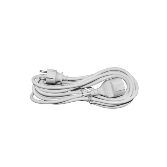 Cable extension 3x1.5mm² 3m white - Adeleq