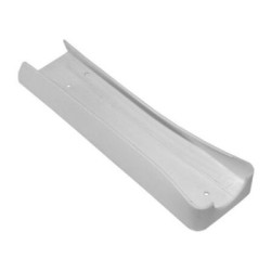 Βάση τοίχου πλαστική λευκή για πολύπριζο 4 & 5 θέσεων (22Cm) - Lumen 